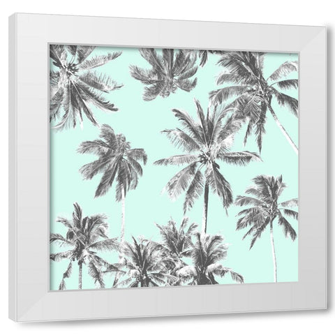 Tropico Mint White Modern Wood Framed Art Print by Urban Road