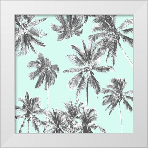 Tropico Mint White Modern Wood Framed Art Print by Urban Road