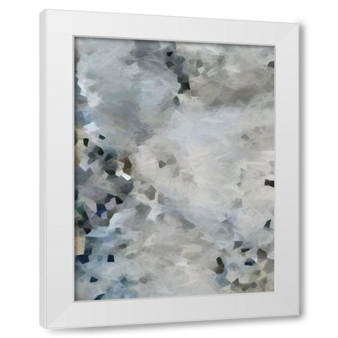 Silver Moon White Modern Wood Framed Art Print by Urban Road