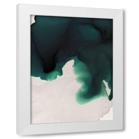 Swell Emerald White Modern Wood Framed Art Print by Urban Road
