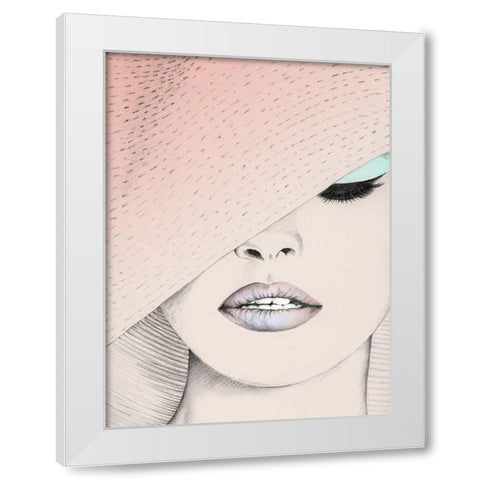 Urbane-Blush White Modern Wood Framed Art Print by Urban Road