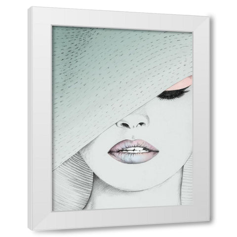 Urbane-Mint White Modern Wood Framed Art Print by Urban Road