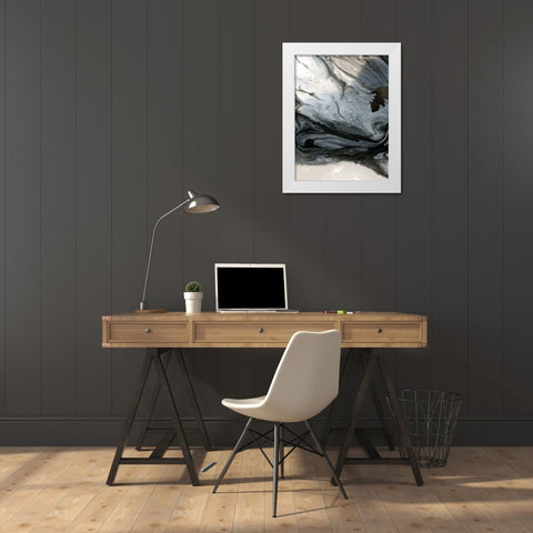 Vesuvius White Modern Wood Framed Art Print by Urban Road