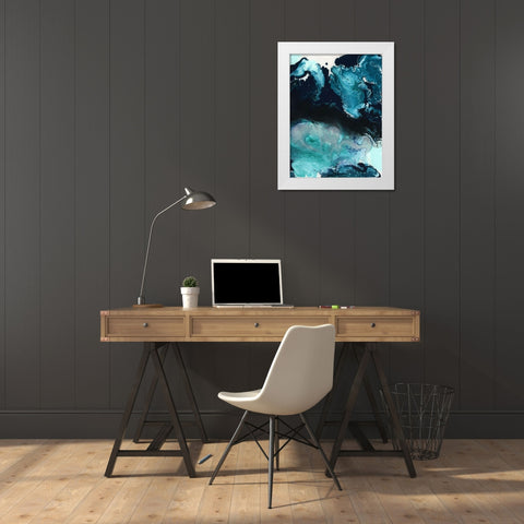 Apollo White Modern Wood Framed Art Print by Urban Road