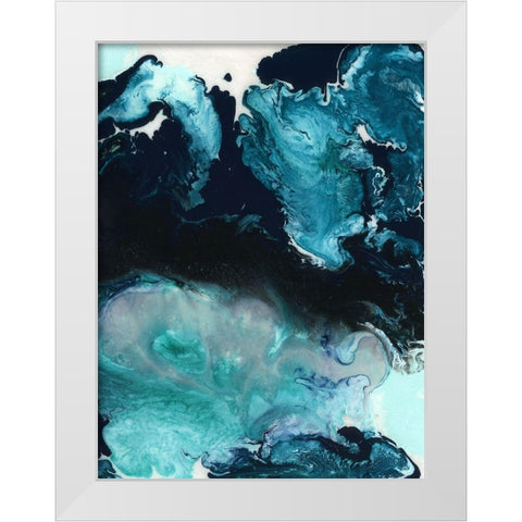 Apollo White Modern Wood Framed Art Print by Urban Road