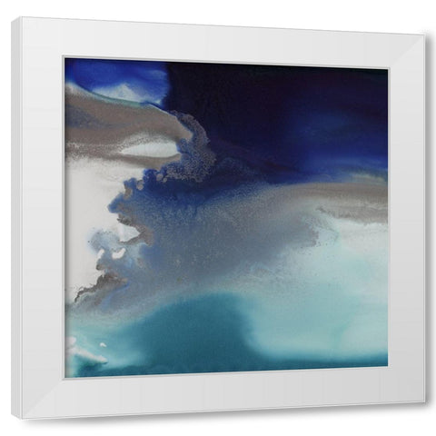 Aquatica II  White Modern Wood Framed Art Print by Urban Road