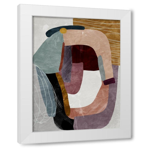 Concentric II  White Modern Wood Framed Art Print by Urban Road