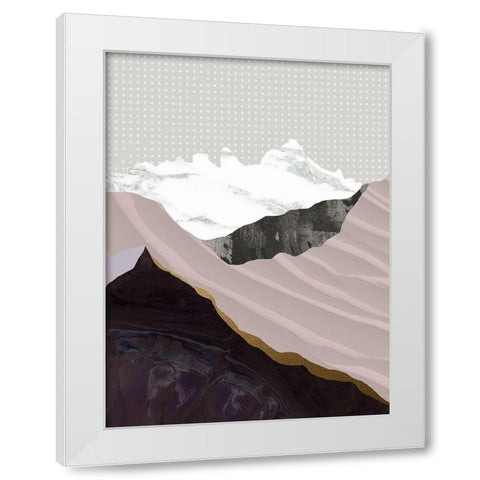 Moving Mountains I  White Modern Wood Framed Art Print by Urban Road