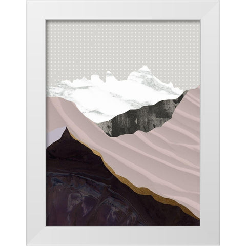 Moving Mountains I  White Modern Wood Framed Art Print by Urban Road