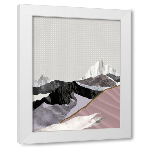 Moving Mountains II  White Modern Wood Framed Art Print by Urban Road