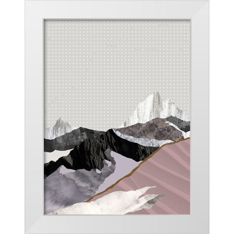 Moving Mountains II  White Modern Wood Framed Art Print by Urban Road