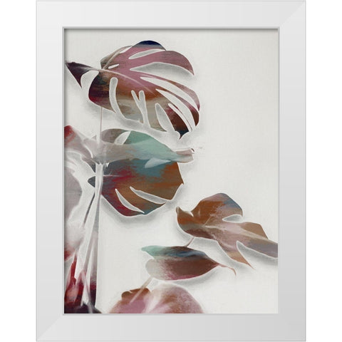 Monstera Major II  White Modern Wood Framed Art Print by Urban Road