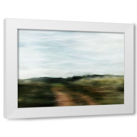 Out West  White Modern Wood Framed Art Print by Urban Road