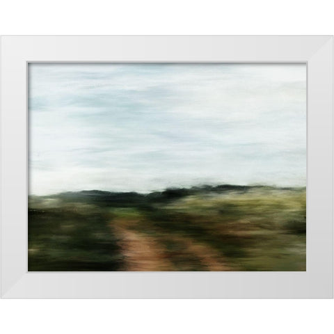 Out West  White Modern Wood Framed Art Print by Urban Road