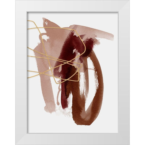 Sienna Sketch II  White Modern Wood Framed Art Print by Urban Road