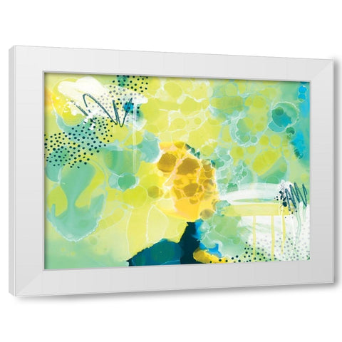 Tropical Rush White Modern Wood Framed Art Print by Urban Road