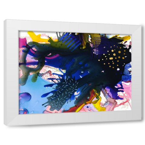 Tempest White Modern Wood Framed Art Print by Urban Road