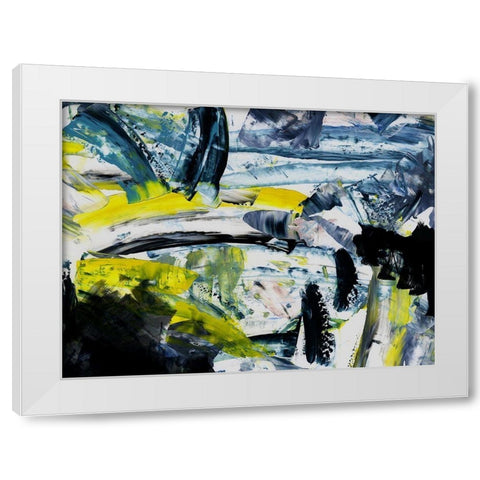 The Rise White Modern Wood Framed Art Print by Urban Road