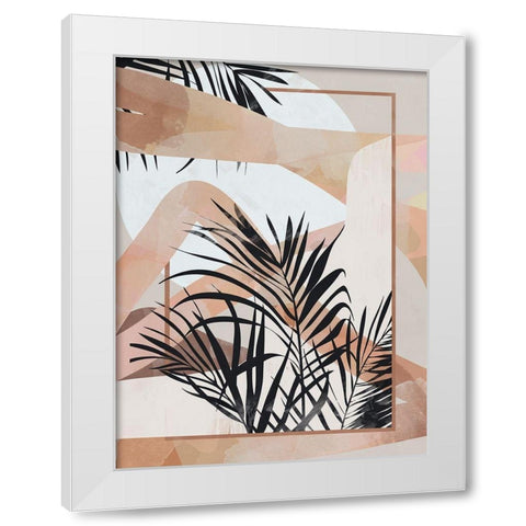 Palm Breeze I Art Print White Modern Wood Framed Art Print by Urban Road