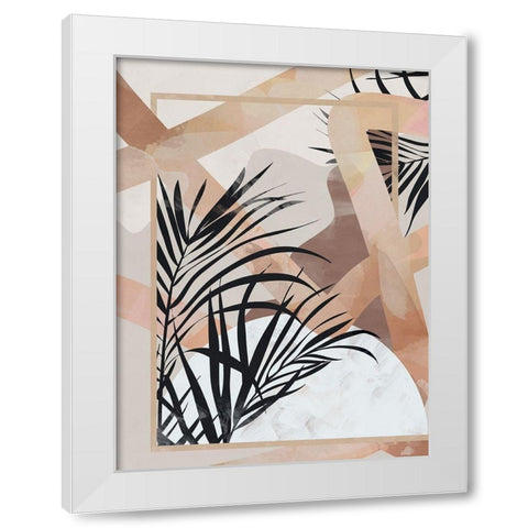 Palm Breeze II Art Print White Modern Wood Framed Art Print by Urban Road