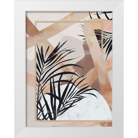 Palm Breeze II Art Print White Modern Wood Framed Art Print by Urban Road