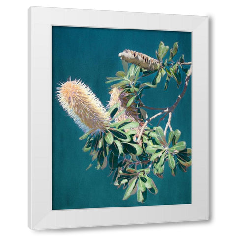 Twilight Banksia Art Print White Modern Wood Framed Art Print by Urban Road