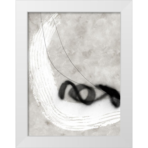 Fossilize I White Modern Wood Framed Art Print by Urban Road