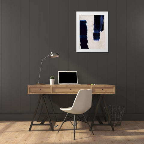 Broad Strokes I White Modern Wood Framed Art Print by Urban Road