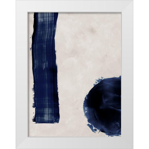 Broad Strokes II White Modern Wood Framed Art Print by Urban Road