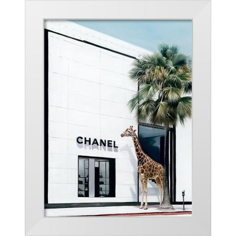 Rodeo Drive  White Modern Wood Framed Art Print by Urban Road