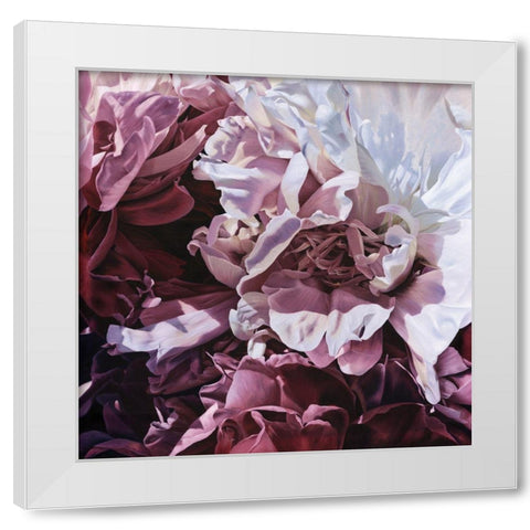 Mauve On  White Modern Wood Framed Art Print by Urban Road