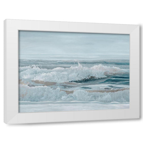 Pebbly Beach  White Modern Wood Framed Art Print by Urban Road