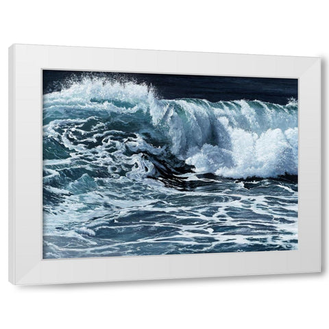 Mollymook  White Modern Wood Framed Art Print by Urban Road