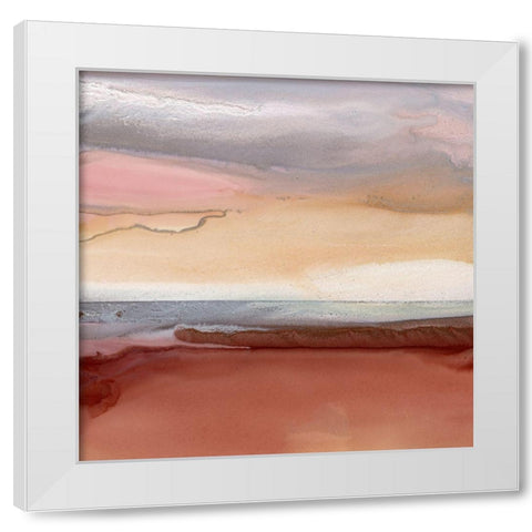 Bay of Fires White Modern Wood Framed Art Print by Urban Road