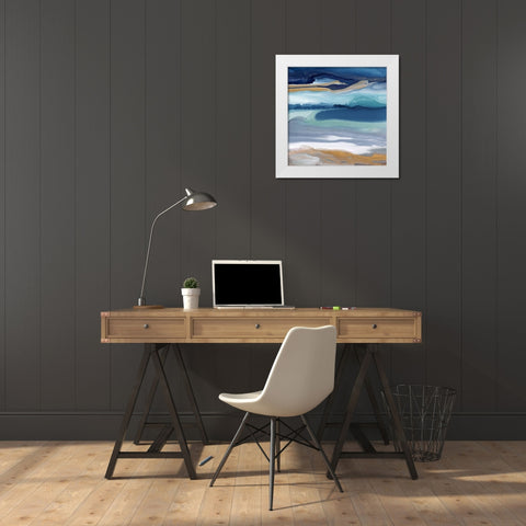 Great Oyster Bay White Modern Wood Framed Art Print by Urban Road