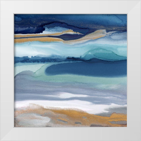 Great Oyster Bay White Modern Wood Framed Art Print by Urban Road