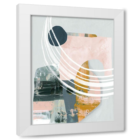 Opus I  White Modern Wood Framed Art Print by Urban Road