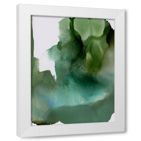 Green Glacier II  White Modern Wood Framed Art Print by Urban Road