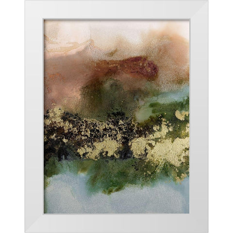 Gold Fever I White Modern Wood Framed Art Print by Urban Road