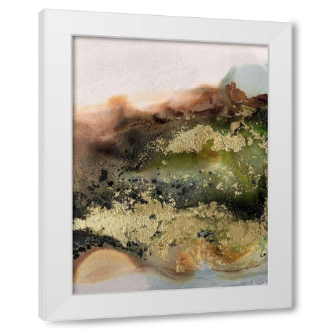 Gold Fever III White Modern Wood Framed Art Print by Urban Road