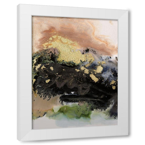 Gold Fever IV White Modern Wood Framed Art Print by Urban Road