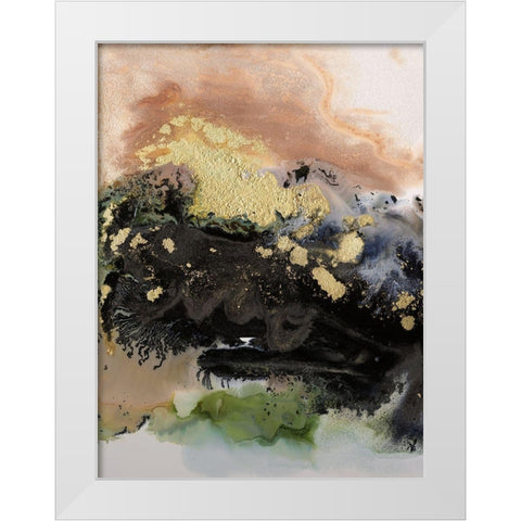 Gold Fever IV White Modern Wood Framed Art Print by Urban Road