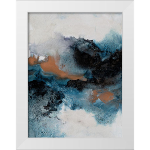 Water and Earth I White Modern Wood Framed Art Print by Urban Road