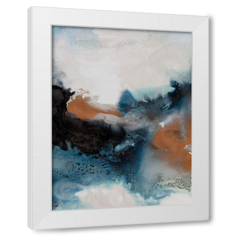 Water and Earth II White Modern Wood Framed Art Print by Urban Road