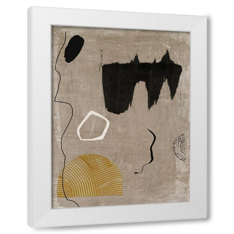 Set in Stone II White Modern Wood Framed Art Print by Urban Road