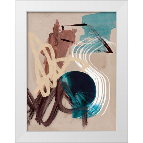 Messy Thoughts II White Modern Wood Framed Art Print by Urban Road