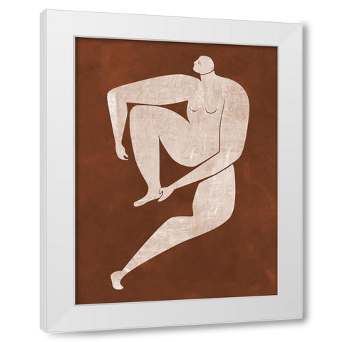 Caroline Cut-Out I White Modern Wood Framed Art Print by Urban Road