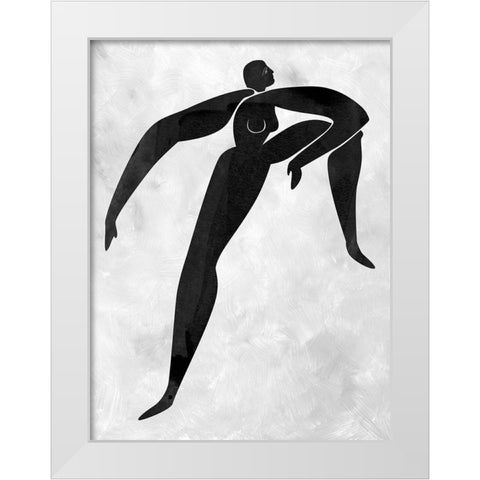 Lydia Cut-Out II White Modern Wood Framed Art Print by Urban Road