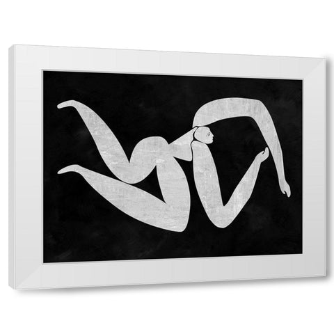 Monique Cut-Out IV White Modern Wood Framed Art Print by Urban Road