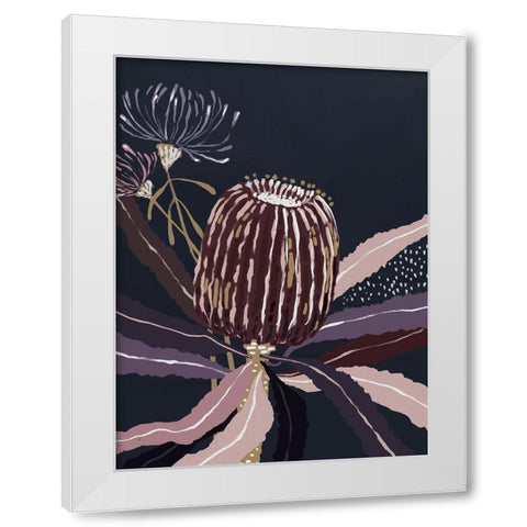 Blackberry Banksia White Modern Wood Framed Art Print by Urban Road